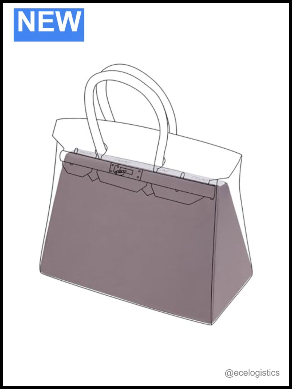 Luxury Handbag Tote Purse Shaper Insert Memory Foam with Silk Cover, Bag Shape